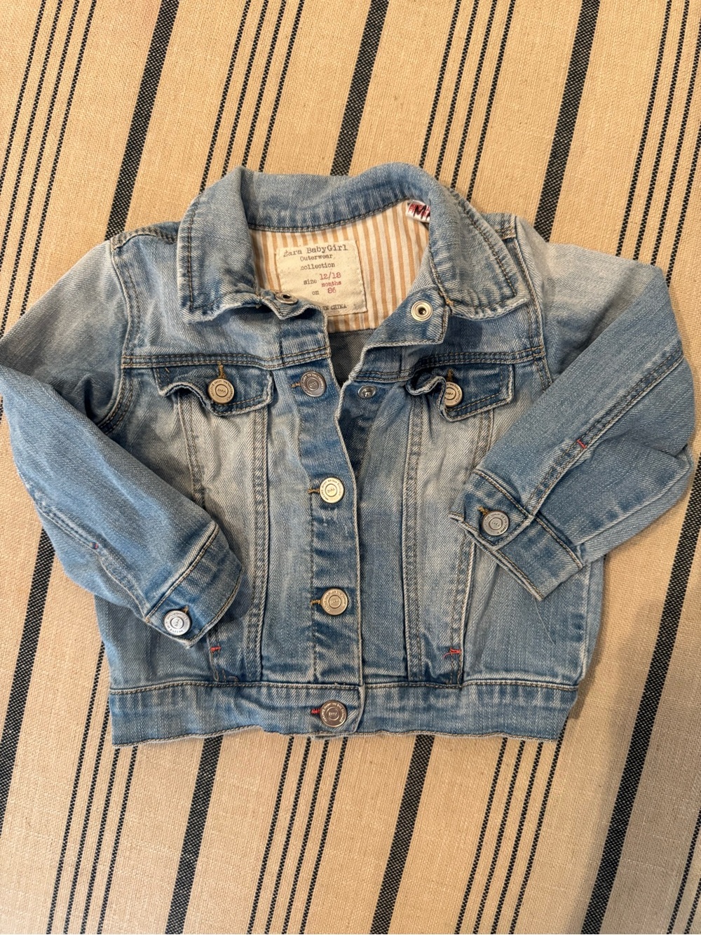 Zara Light Blue Baby Denim Jean Jacket